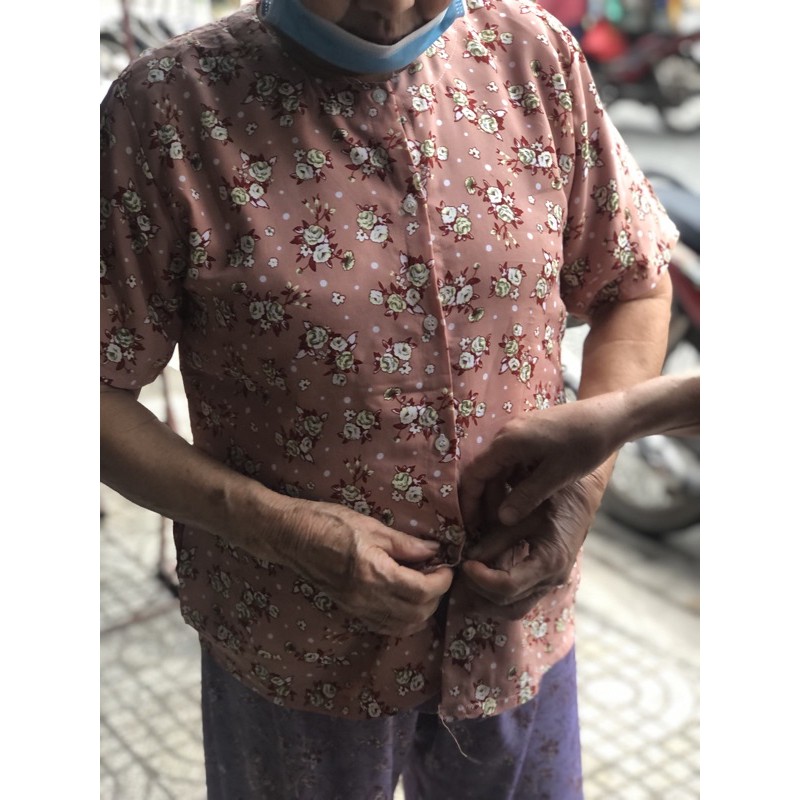 Bộ bà ba vãi tôn lụa cao cấp cho bà Size 38-50kg có thể  chọn màu và size)