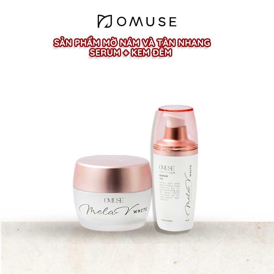 Tinh chất mờ nám và tàn nhang chuyên sâu OMUSE MelaV White Serum 30ml