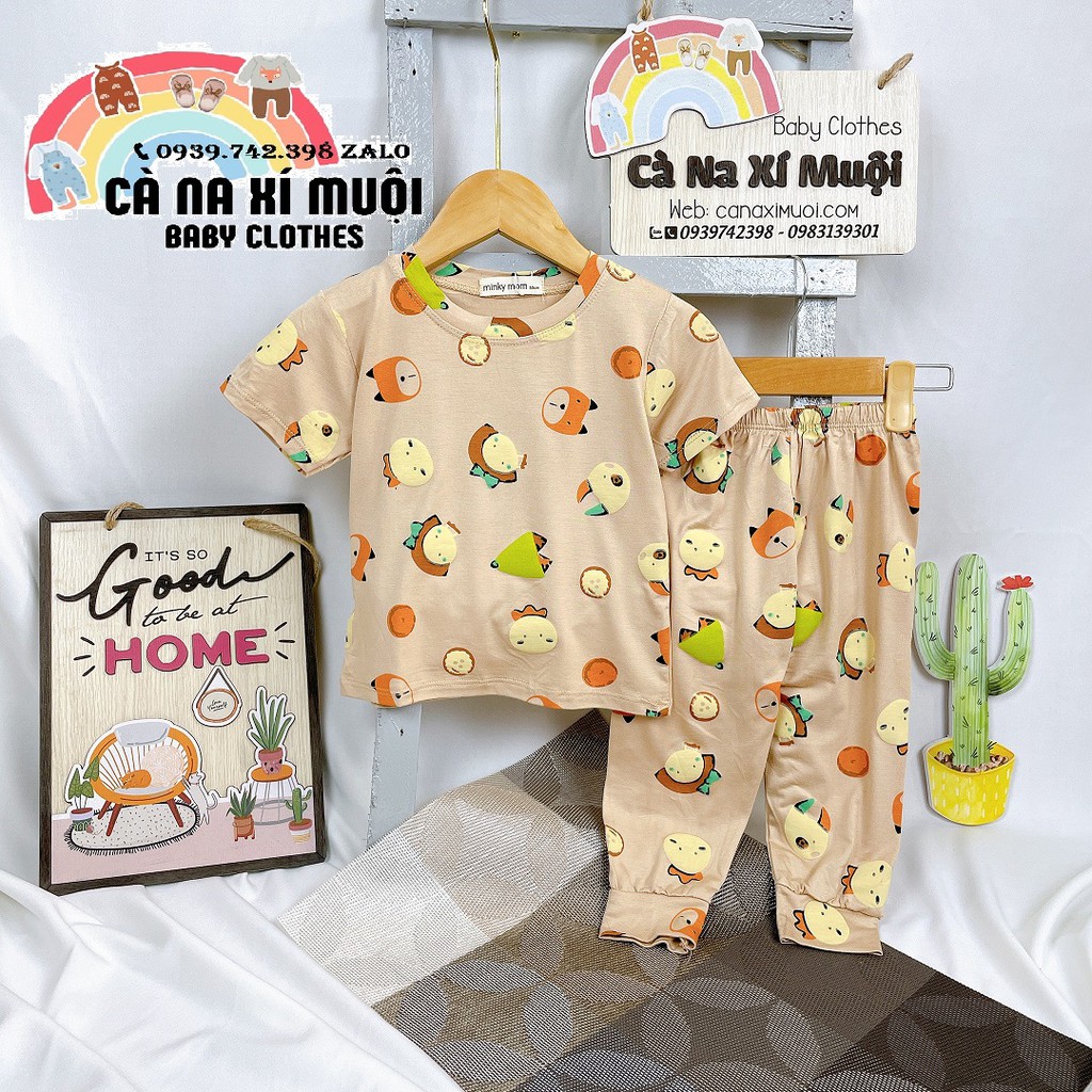 FULLSIZE(7-26KG)Bộ Minky Mom Cộc Tay Quần DàiFREE SHIPHàng Chuẩn Dể Thương Cho Bé Gái Bé Trai, Đủ Màu