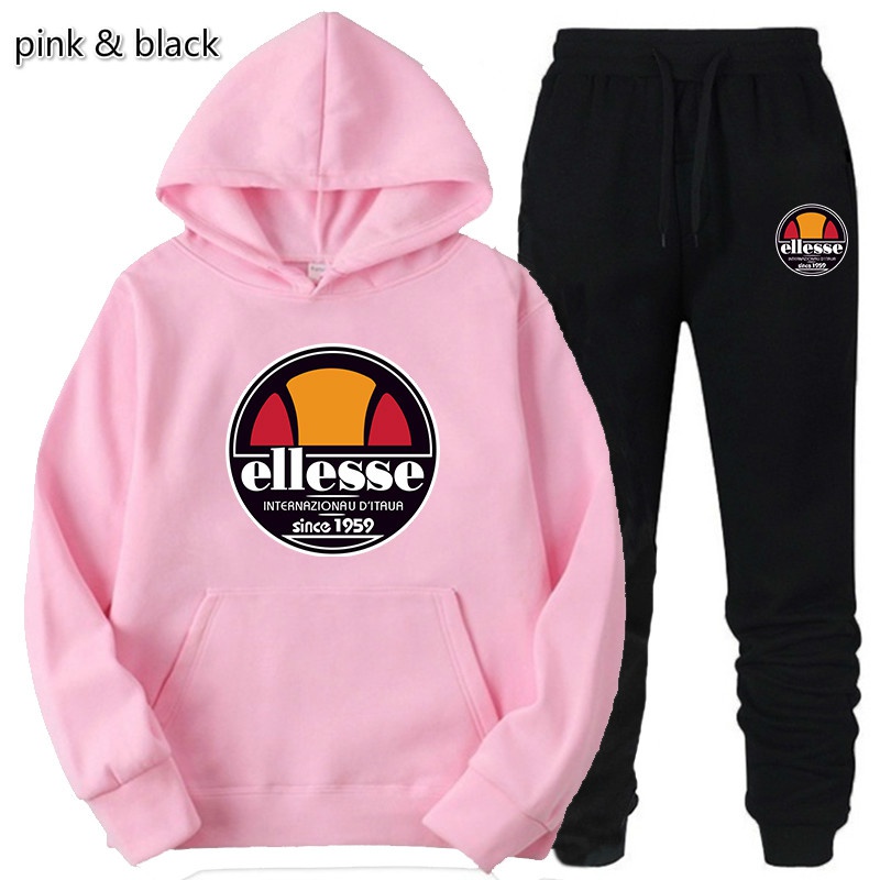 Set Áo Nỉ Dài Tay Có Mũ + Quần Dài Thể Thao Thời Trang Nam Nữ | BigBuy360 - bigbuy360.vn