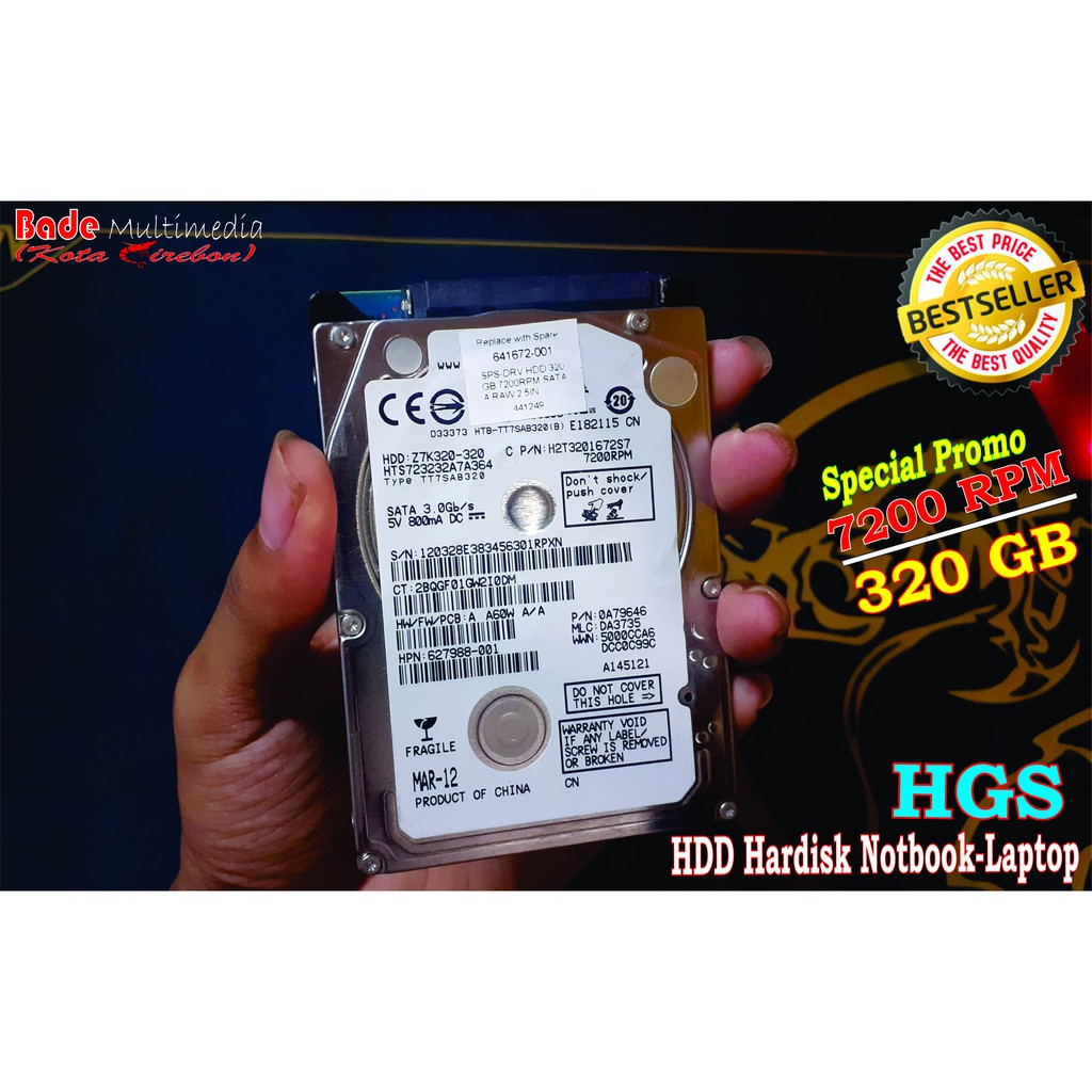 Ổ Cứng Di Động Hdd 320gb Hgs 7200rpm 2.5 Inch Mới | BigBuy360 - bigbuy360.vn