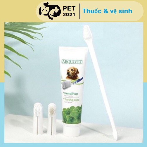 Kem Đánh Răng Arquivet Cho Chó ( Kèm bộ kít đánh răng ) - PET 2021