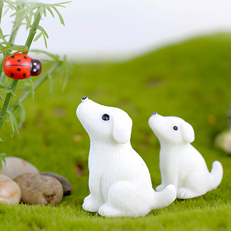 Đồ trang trí Chú Chó Mini Dễ Thương Dùng Trang Trí Sân Vườn