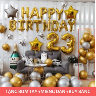 Bóng bay trang trí sinh nhật đầy đủ phụ kiện