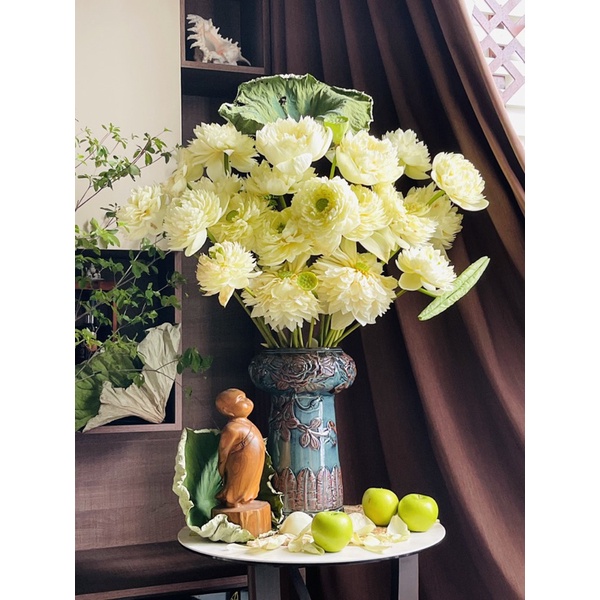 Lọ hoa sứ men Hoả biến- Lọ hoa gốm mộc Bát tràng - Bình hoa Gốm Sứ Bát Tràng -Trang Trí Nội Thất - Gốm hoa - Văn Phòng
