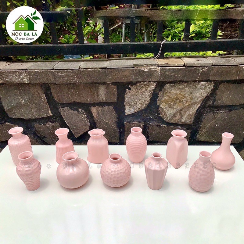 LỌ HOA MINI - MEN HỎA BIẾN - DECOR TRANG TRÍ ĐỂ BÀN - GỐM BÁT TRÀNG - MẪU SỐ 1