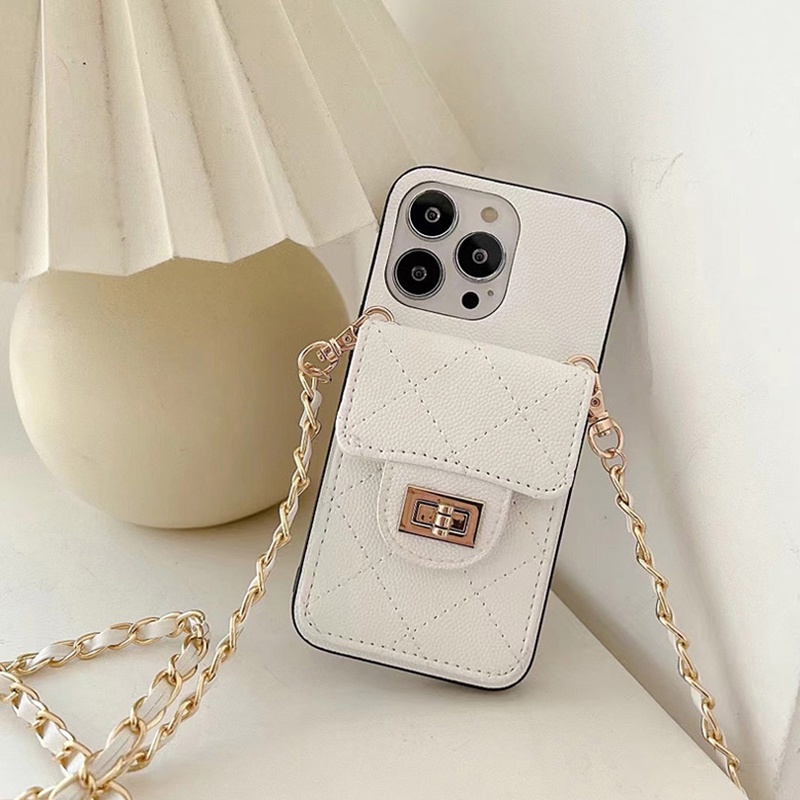 Thẻ Ốp Điện Thoại Da Kèm Ngăn Đựng Thẻ Và Dây Đeo Cho iphone 15 pro max 14 pro max 14 plus 11 12 pro max 13 pro max