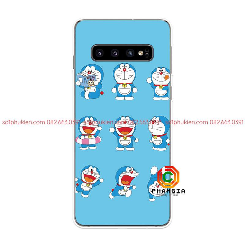 Ốp Lưng Samsung Galaxy S9 S9+ S10 S10+ Plus S10e S10 Lite dẻo in hình Doraemon đẹp