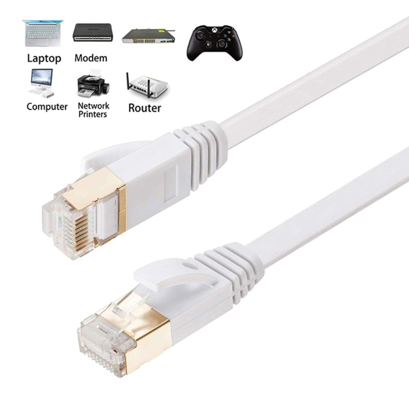Dây Cáp Dẹt Không Oxy Cat7 NAMA 10G 3ft 6.5ft 10ft