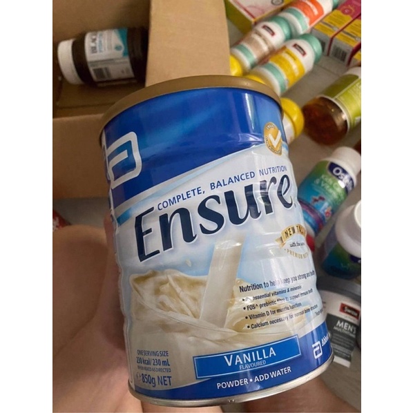 Sữa bột ensure hộp 850g của Úc