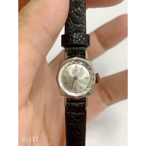 Đồng hồ si nữ hiệu TECHNOS Thuỵ Sỹ chính hãng, cơ cổ lên dây 17 jewel