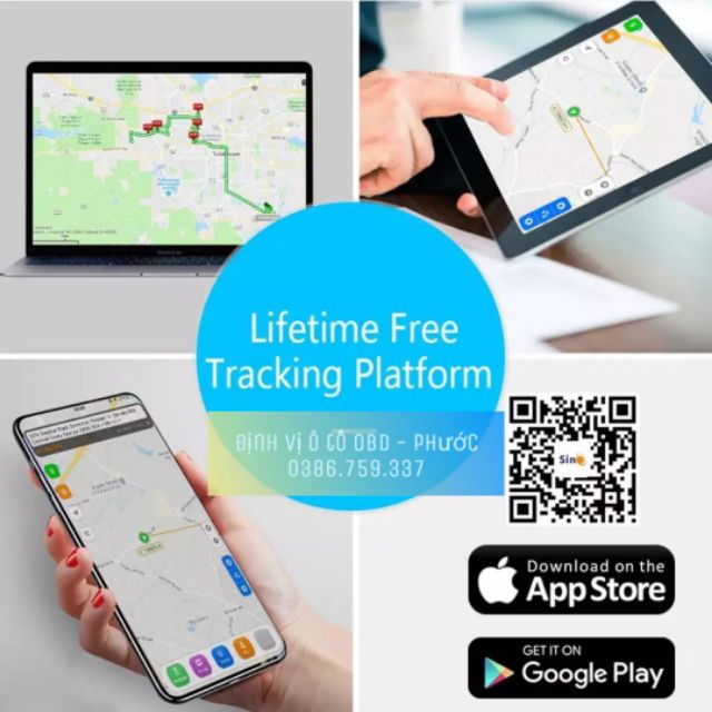 Định vị Ô tô, OBD gps tracker (không mất phí thuê bao)