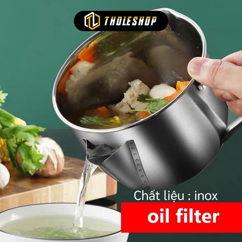 [SGD] Ca Tách Dầu Ăn, Nước Béo - Nồi Gạn Mỡ, Chất Béo 1000ml Có Thể Đun Trên Bếp Từ 10029