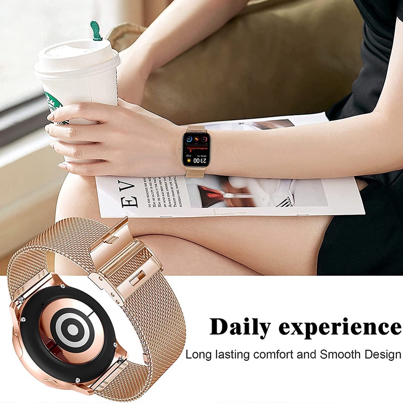 Dây Đeo Thay Thế Bằng Thép Không Gỉ Dạng Lưới Cho Amazfit GTS / GTS 2 / GTS 2 Min / GTS 2e / GTS 3