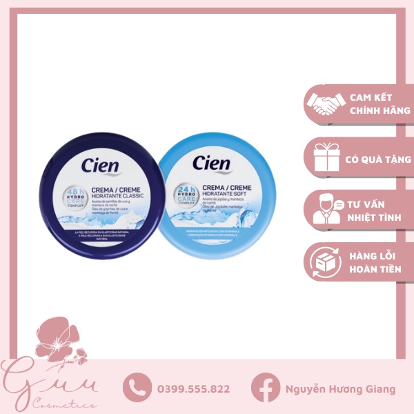 Kem dưỡng ẩm Cien Soft Cream 250ml - Guu