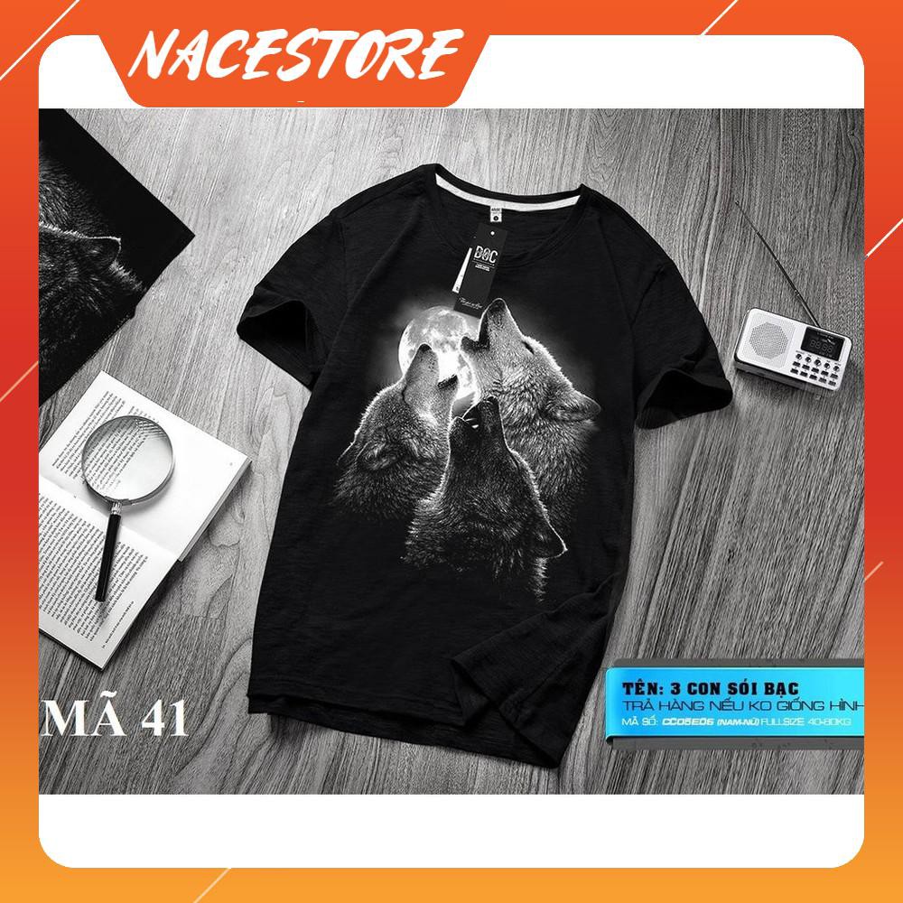 Áo Thun Nam Wolf Brother Hình Anh Em Sói Chiến Binh | BIG Shop