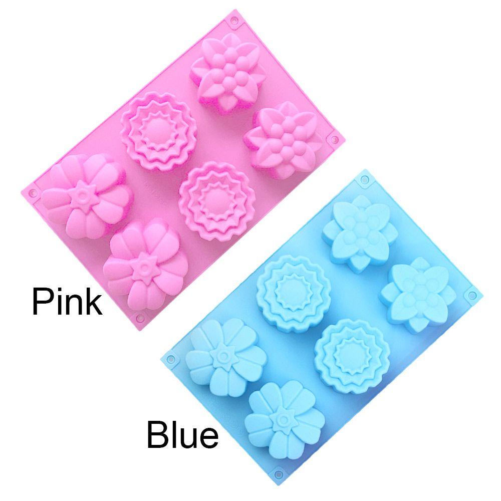 SUENIN Khuôn Silicone Làm Xà Phòng 6 Ngăn Hình Bàn Chân Em Bé Đa Năng DIY