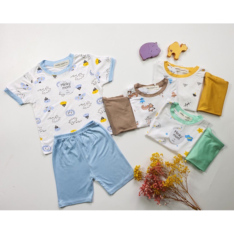 Đồ bộ thun lạnh cho bé ❤️ freeship ❤️ đồ bộ bé trai bé gái thun lạnh minky mom hàng loại 1 - just kids