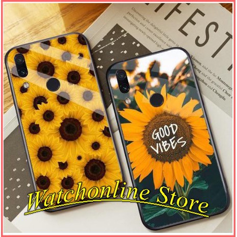 Ốp lưng phủ bóng Xiaomi Note 9s/ note 8 / note 8 pro / mi 8 / mi 8se / k30 pro / redmi 8a / note 4x hoa hướng dương