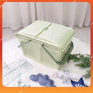 Làn nhựa đựng đồ đi sinh cho mẹ và bé, Giỏ đựng đồ sơ sinh cho bé