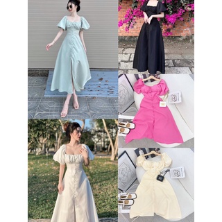 Đầm Trắng Tiểu Thư Dài