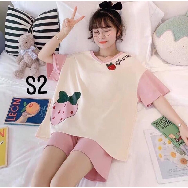 Bộ ngủ nữ 💖FreeShip💖 bộ ngủ đùi hoạt hình | WebRaoVat - webraovat.net.vn