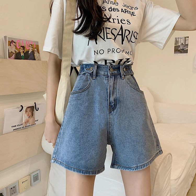 [Bán chạy ]Quần shorts lửng jean nữ Ulzzang Quảng Châu QLJ26
