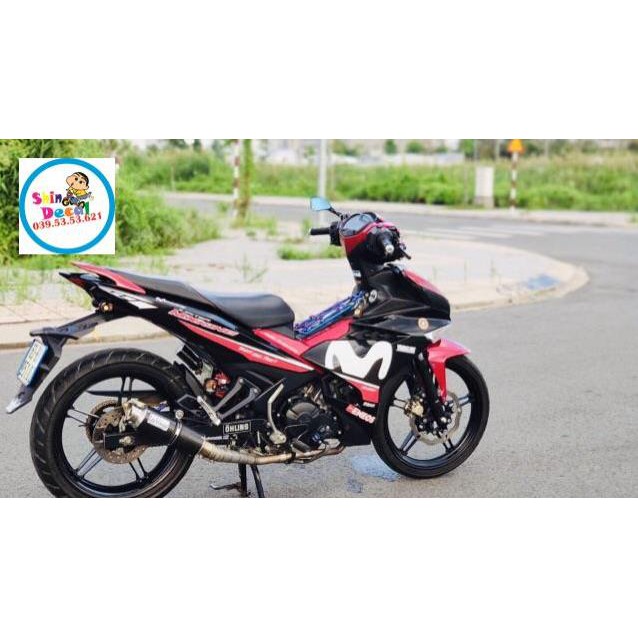 Tem rời ex 150 Movitas đỏ đen 3 lớp ko bay màu