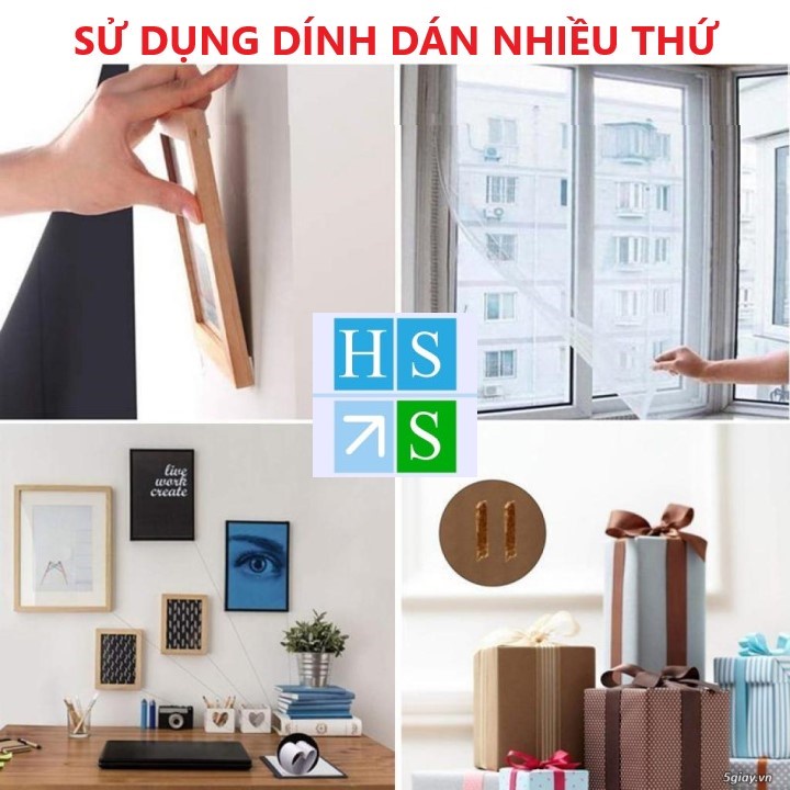 Băng keo siêu dính 2 mặt (Dài 3m, rộng 3cm) - Cuộn keo dính cường lực dùng đa năng trên mọi bề mặt - HS Shop Thủ Đức