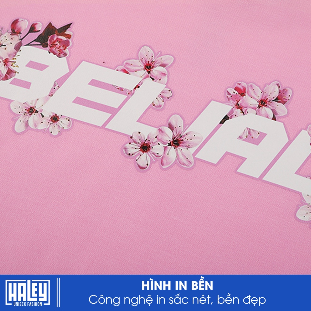 Áo Hoodie Nam Nữ HALEY Màu Hồng Unisex Nỉ Bông Hàn Quốc mã HD205 Chất nỉ đẹp dày - Quà tặng ngẫu nhiên