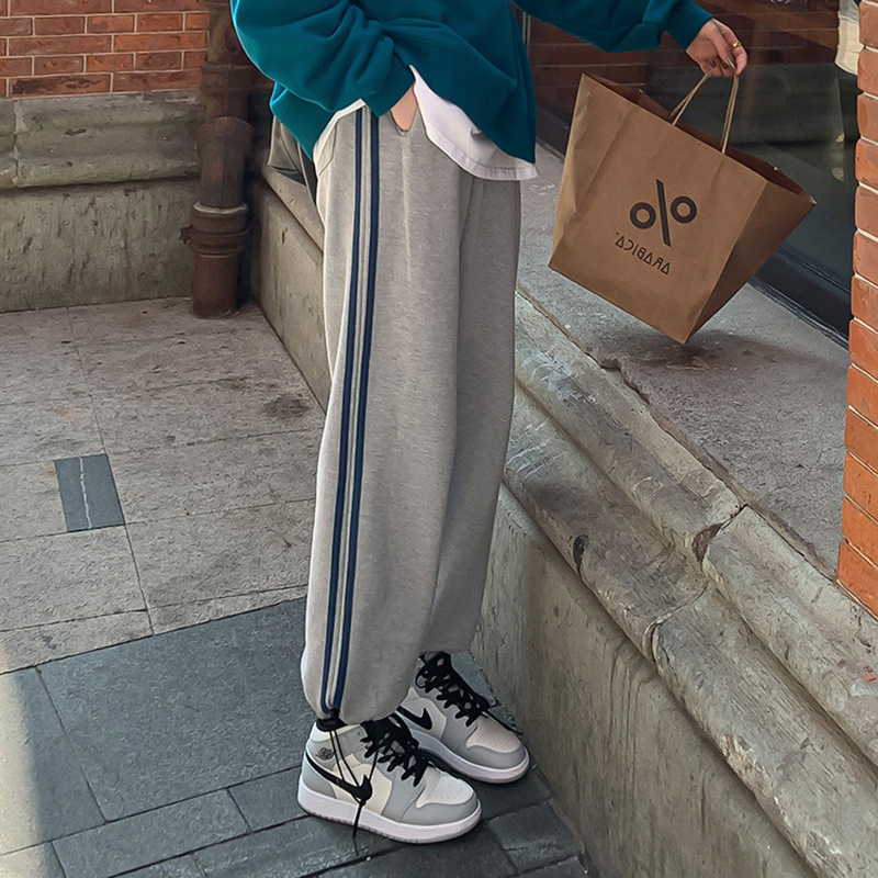 Quần Thể Thao Nữ Dài Ống Đứng Thời Trang Hàn Quốc Cá Tính