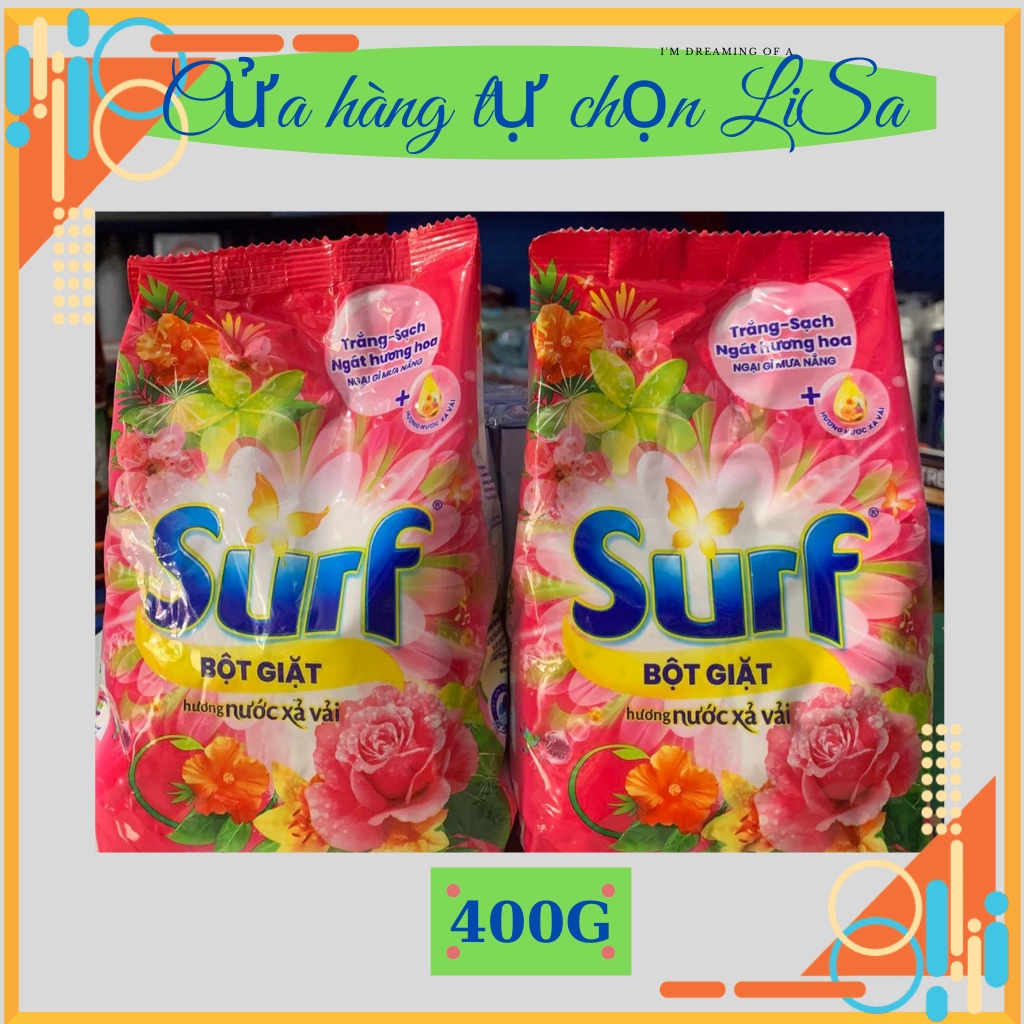 Bột giặt Surf hương xả vải gói 400g