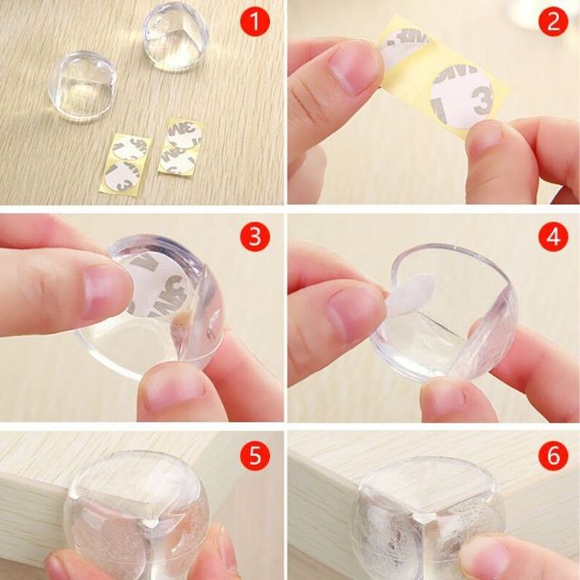 [SÉT 4 CÁI] Miếng Bọc Cạnh Bàn Silicon