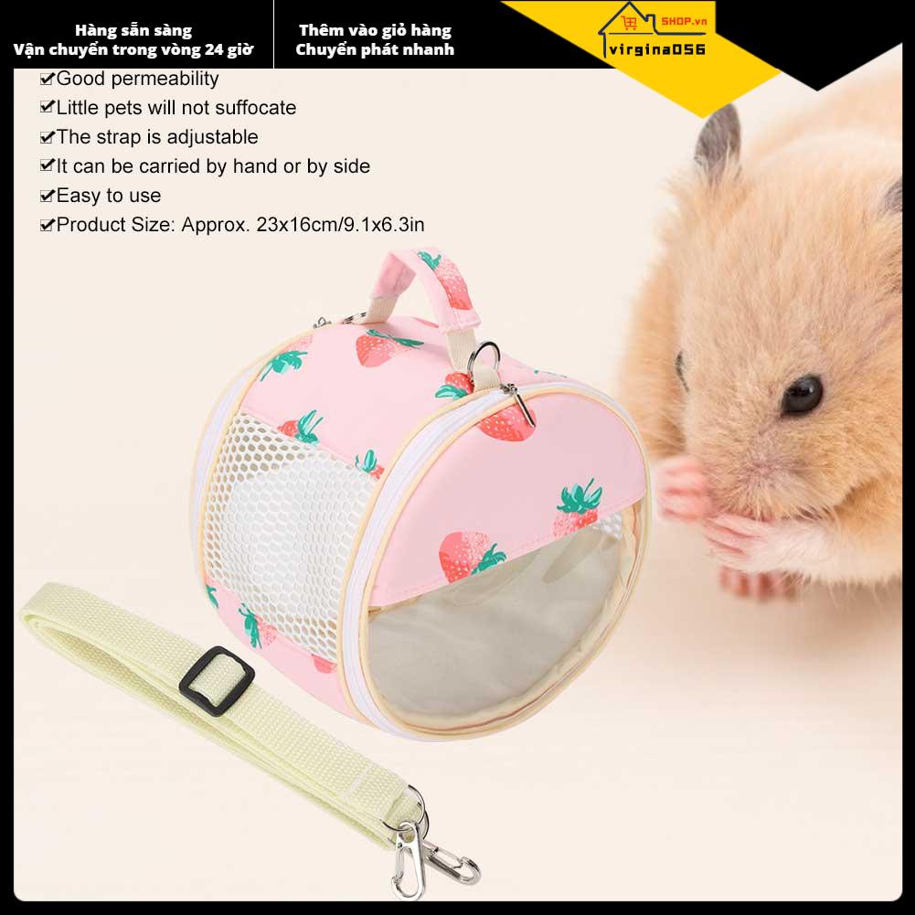 Có thể bán buôn Hamster Túi trong suốt Chim Sóc Vẹt Vàng Hedgehog Du lịch ngoài trời Tàu sân bay di động có thể nhìn thấy Virgina056 Hàng giao ngay