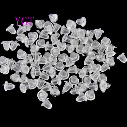 Set 100 Nút Chốt Khuyên Tai Bằng Cao Su Mềm Tiện Dụng