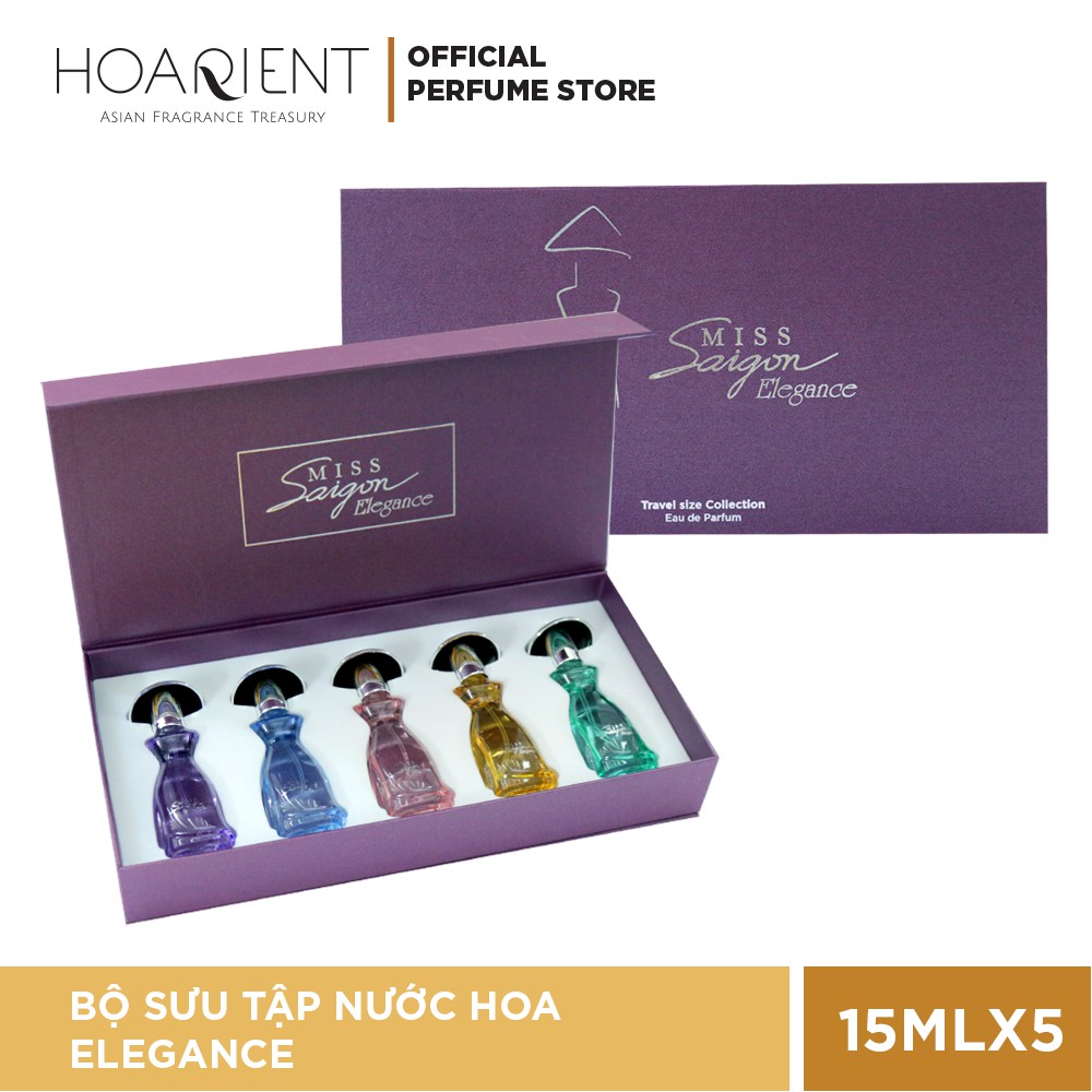 Set 5 Nước hoa Miss Saigon Elegance 15ml/chai | Thế Giới Skin Care