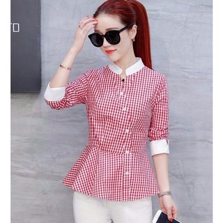 ÁO KIỂU SỌC PEPLUM 👄FREESHIP👄 Giảm ngay 50k khi nhập [THOITRANGNU] Thời Trang Nữ Công Sở Thiết Kế Cao Cấp