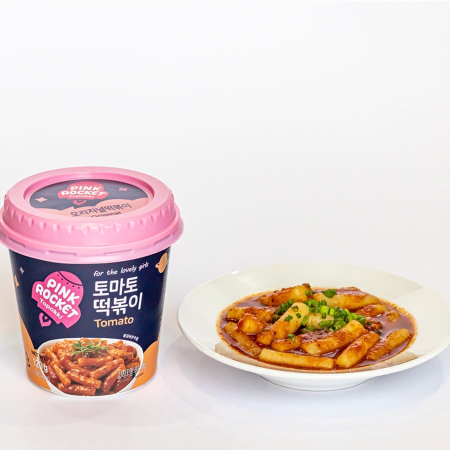 Bánh Gạo Ly Topokki 3 Vị PINK ROCKET Hàn Quốc 120g | BigBuy360 - bigbuy360.vn