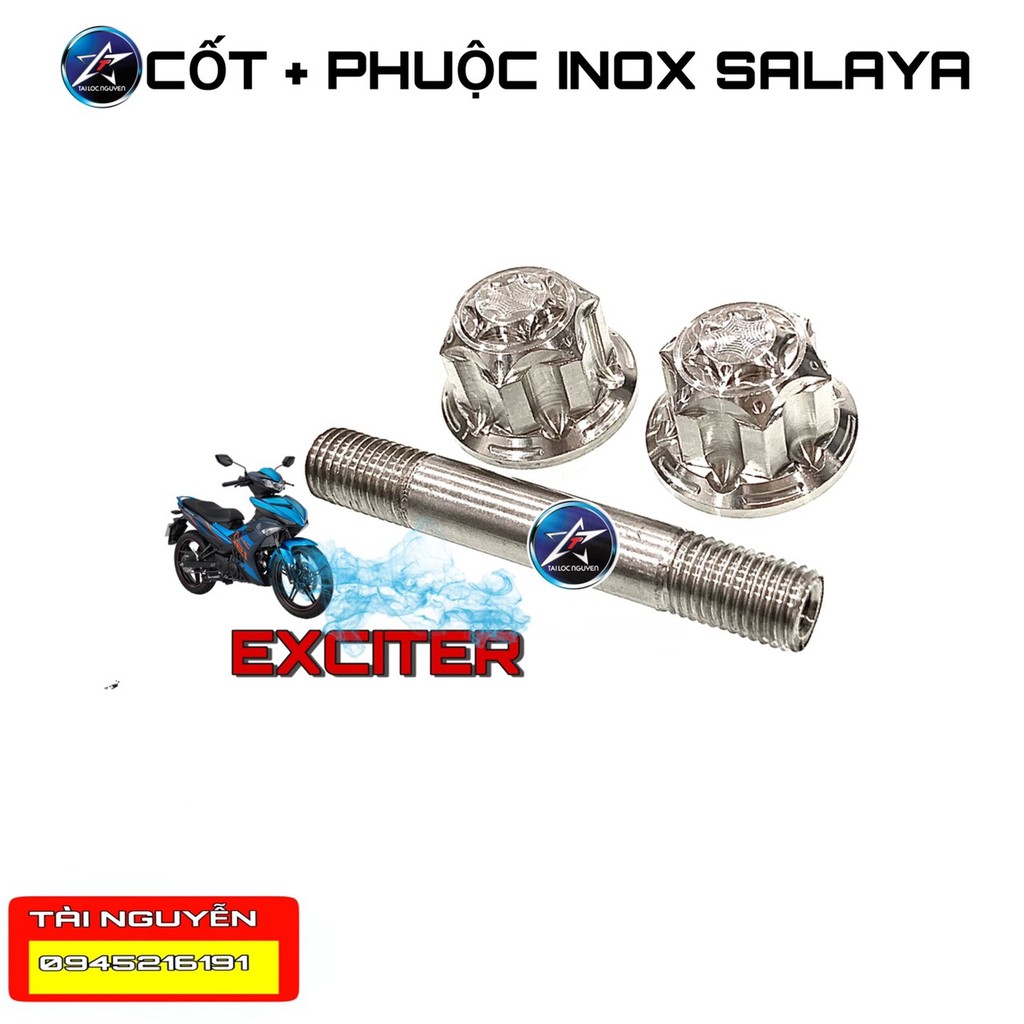 CỐT PHUỘC + TÁN INOX SALAYA CHO EXCITER VÀ WINNER/SONIC