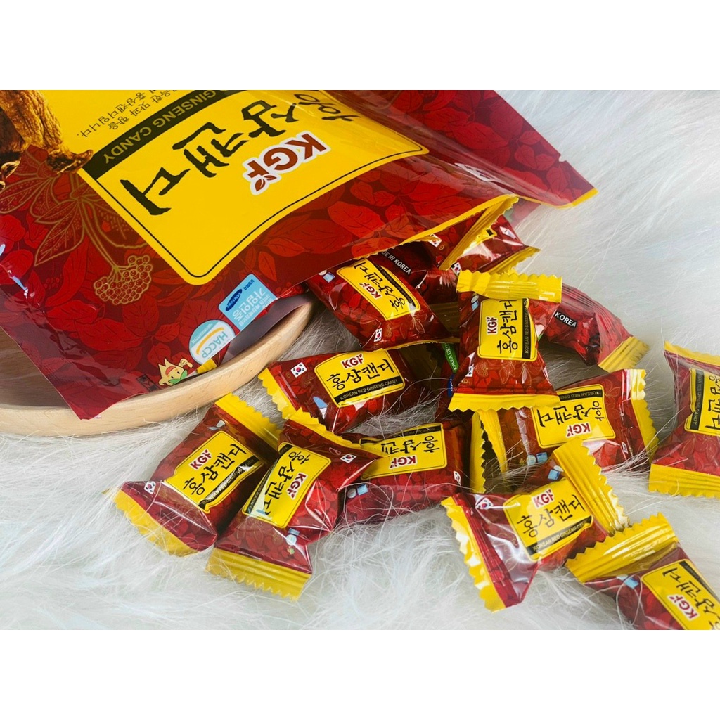 Kẹo Hồng Sâm Korea Red Ginseng Candy Hàn Quốc Gói 200g