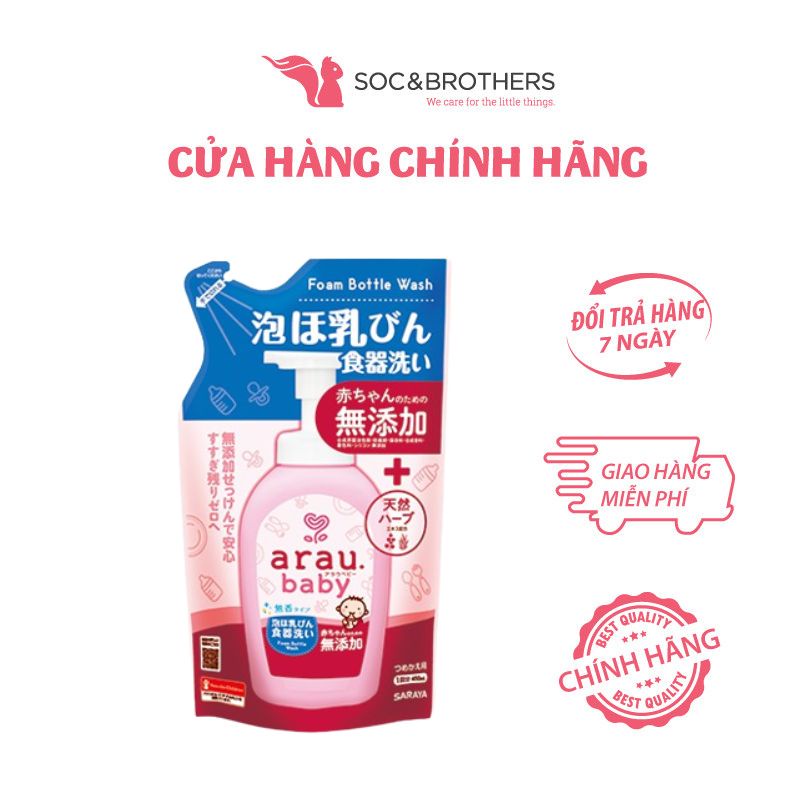 Nước rửa bình Arau baby bình 500ml