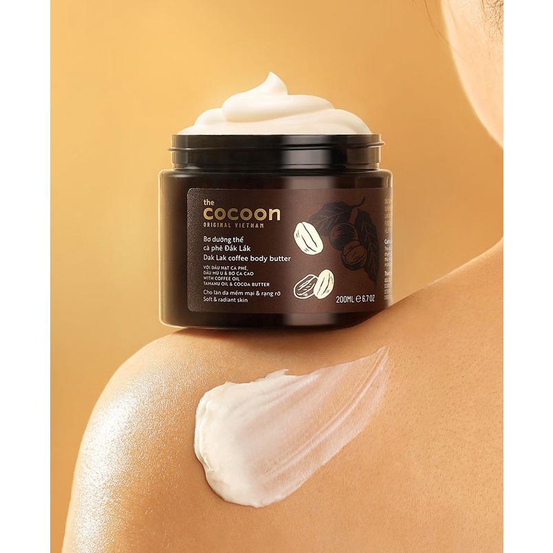 Kem Dưỡng Thể Bơ dưỡng thể Cocoon cà phê Đắk Lắk 200ml