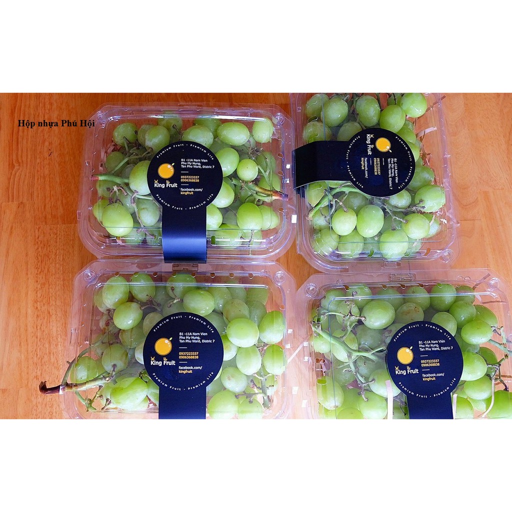 100 Hộp nhựa đựng trái cây 1kg 2 nho cherry P1000C 2015