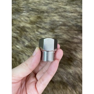 Nối 1 đầu ren ngoài 1 đầu ren trong inox phi 21