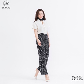 Áo sơ mi nữ công sở cổ đức tay rơi trẻ trung sang trọng Elimaz EA21.059