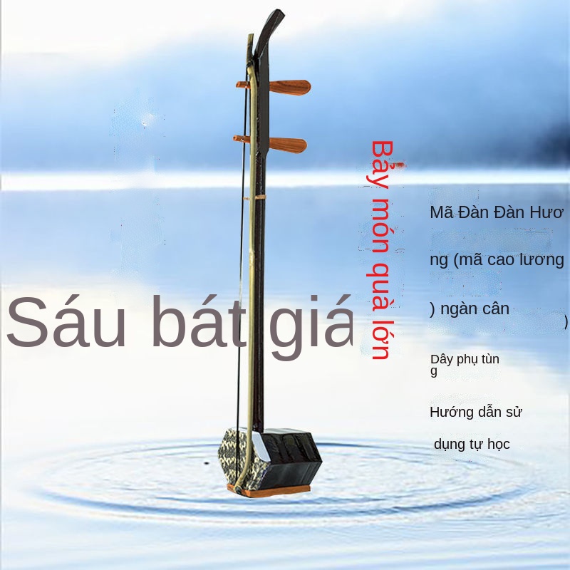 ▩☜Nhạc cụ đàn nhị lục giác nhạc cụ dân tộc Huqin nhạc cụ dân tộc người lớn mới bắt đầu trẻ em nhập môn thực hành để gửi