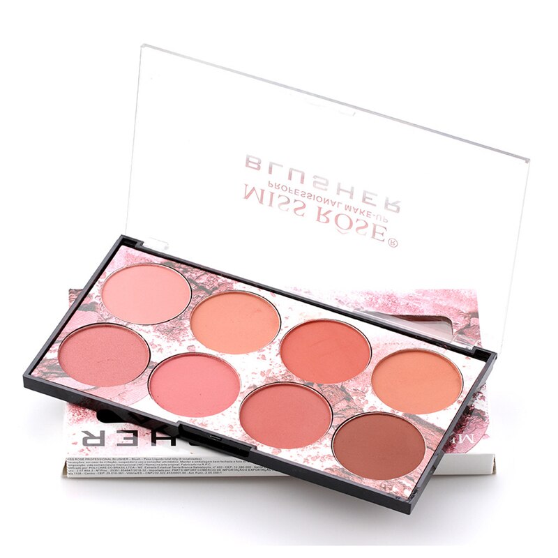 Bảng phấn má hồng MISS ROSE 8 màu dưỡng ẩm tự nhiên lâu trôi cao cấp | BigBuy360 - bigbuy360.vn