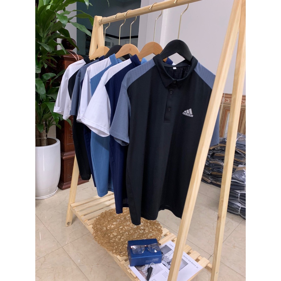 ÁO THUN THỂ THAO POLO ADIDAS CỔ BẺ VÁI COTTON TRƠN CAO CẤP