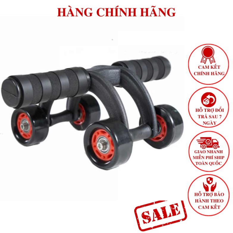 Con Lăn Tập Cơ Bụng 4  Bánh Đa Năng Tại Nhà Nam/Nữ - Tập Bụng Siêu Tiện Lợi Tại Nhà