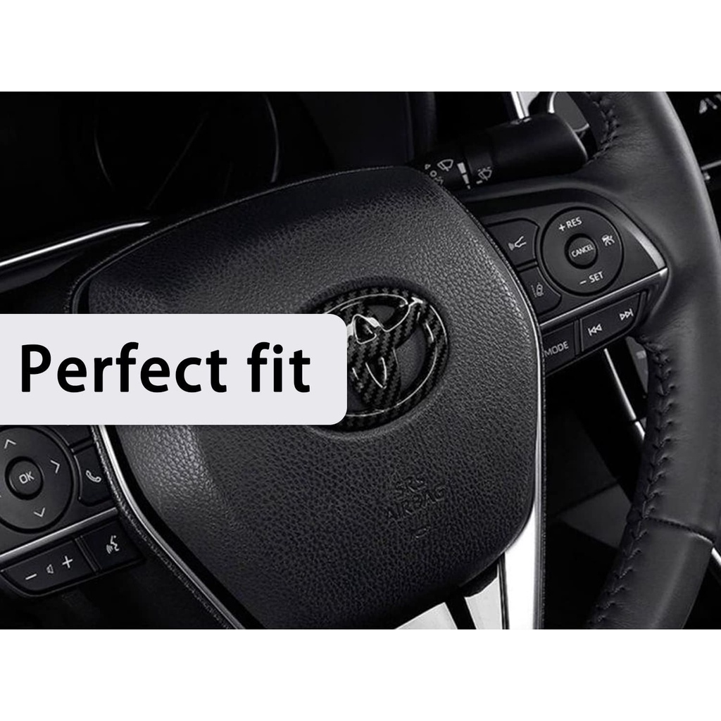 Miếng Dán Logo Trang Trí Vô Lăng Xe Hơi Toyota Corolla Camry Supra CHR